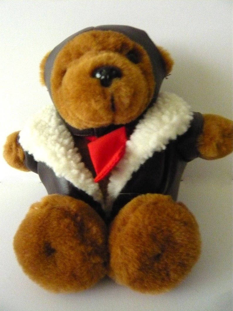 Collectible Teddy Bear Born to Fly USA Aviator image 4