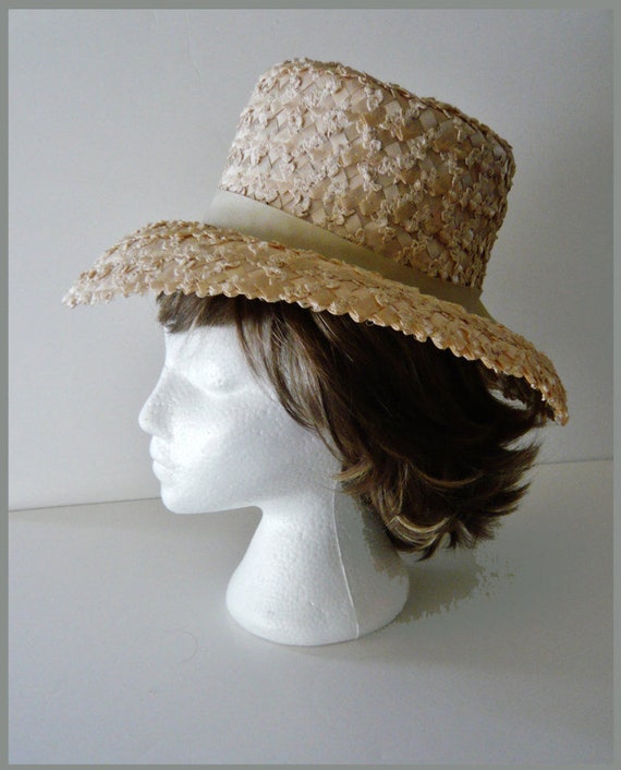 Vintage Beresford Straw Hat - Ladies Millinery