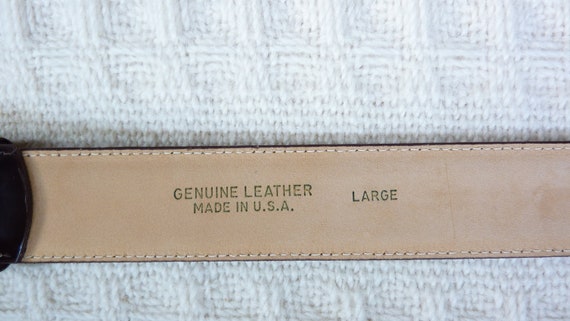 Vintage Leather Belt by Nordstroms Department Sto… - image 7