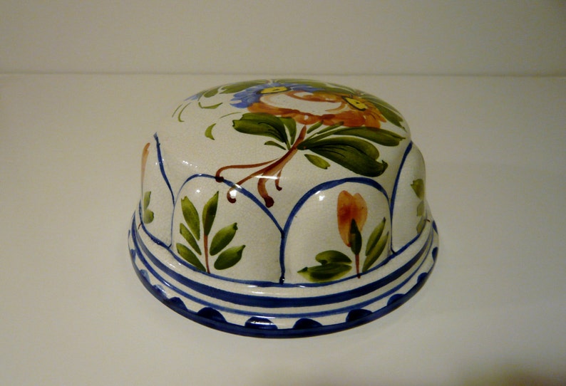 Vintage Italian Bassano Pottery Kitchen Mold White with Hand Etsy