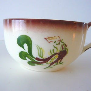 Brock of California Chanticleer Pattern Rooster Design Coffee Cup Tea Cup