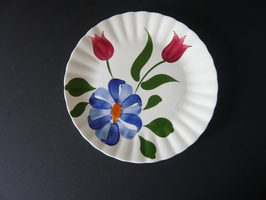 China With Ridges Pattern Blue Ridge China Plate Rutledge Pattern - Etsy