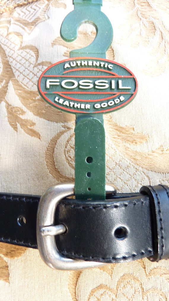 Vintage Fossil Leather Belt New Old Stock - image 10