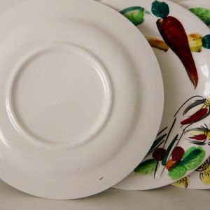 Set of Four Nasco Del Coronado Salad Plates - Vegetable Motif - Etsy