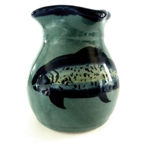 Pitcher Moonfire Pottery Studio Art Rainbow Trout