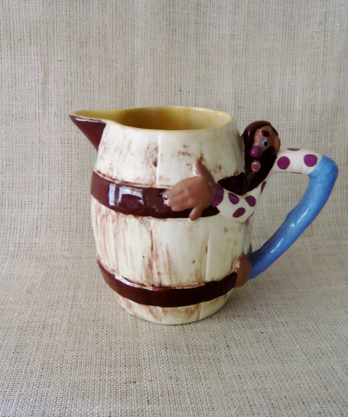 Vintage Pitcher Twin Winton Hillbilly California Pottery Etsy