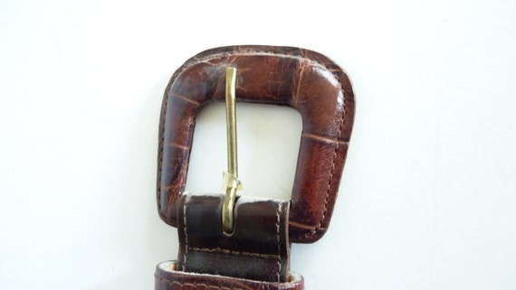 Vintage Leather Belt by Nordstroms Department Sto… - image 4