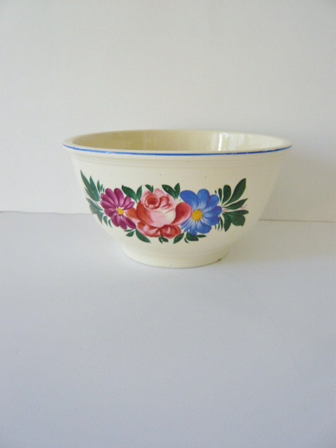 Kitchen Kraft Oven Serve Mixing Bowl by Homer Laughlin Floral Etsy