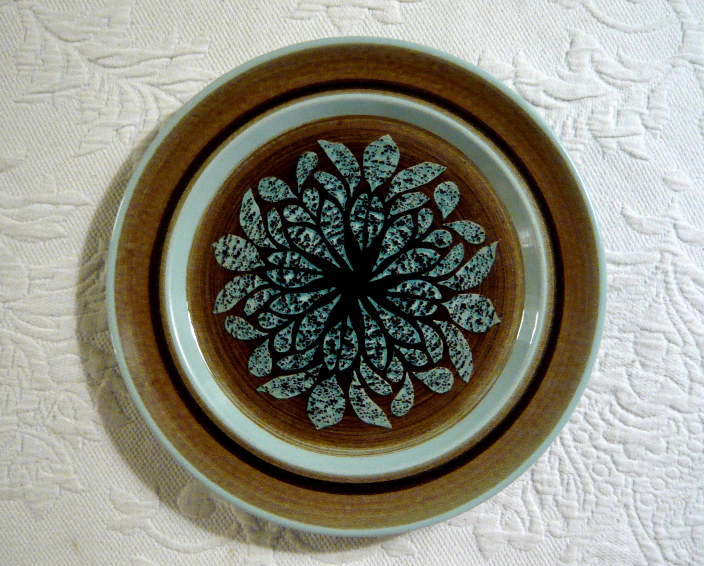 Franciscan Earthenware Nut Tree Pattern Dinner Plate Etsy