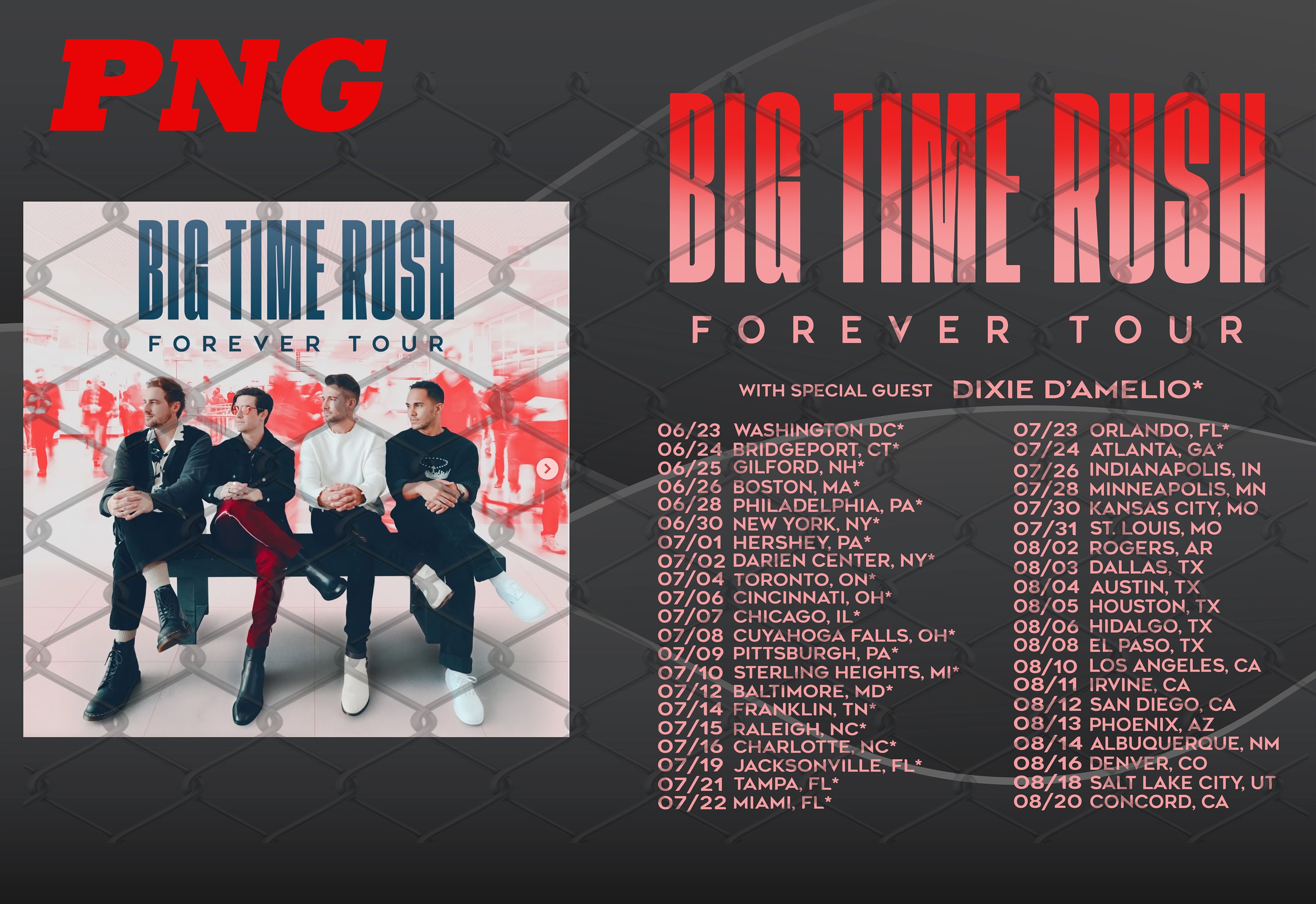 Big Time Rush Forever Tour 2022 PNG Big Time Rush File Etsy Canada