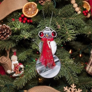 Snowman, Stained Glass, Sun Catcher, Hand Made, Custom Made, Earmuffs