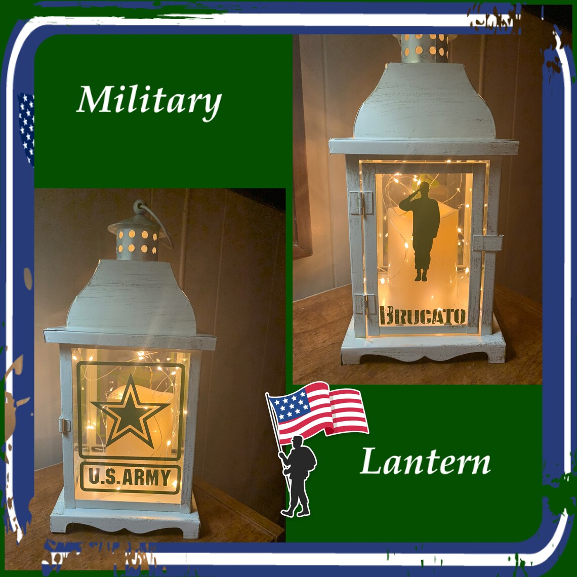 Military Lantern Lantern Memory Lantern Home Decor Home & Etsy