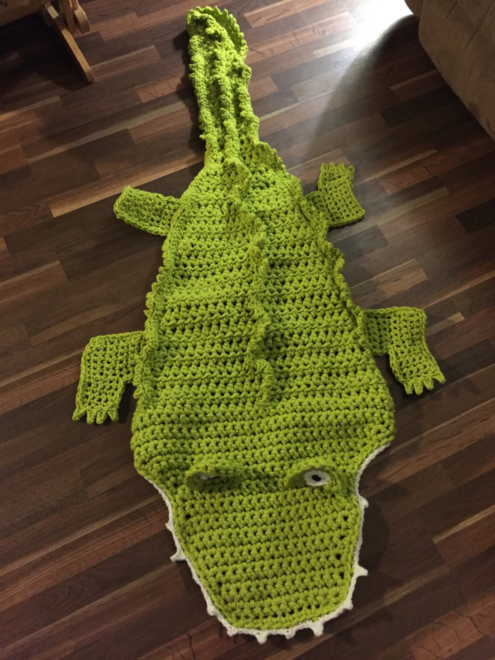 Alligator Blanket Crochet Blanket Blanket Hand Made Custom Etsy
