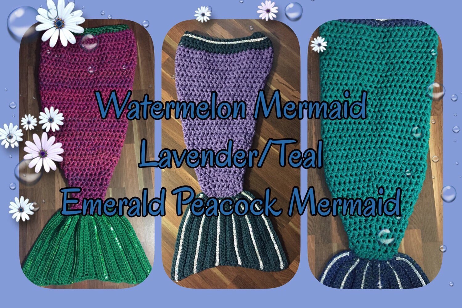 Mermaid Blanket Etsy