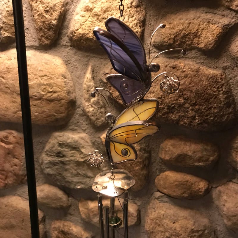 Stained Glass Wind Chimes Etsy