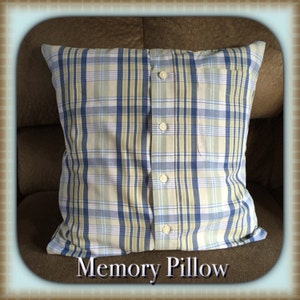 Custom Made Memory Pillow (From Loved Ones Shirt)