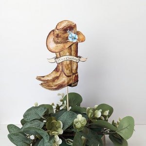 Floral Cowboy Centerpieces, Cowgirl Baby Shower decorations Girl Baby shower centerpieces, Cowboy baby shower decorations, centerpiece HM788