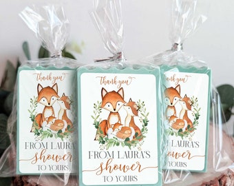Fox soap Favors, Woodland Baby shower favors, Soap Party Favors, Fox Woodland Birthday Party soap favors, Forest Animals soap gifts