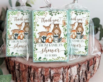 Woodland soap Favors, Woodland Baby shower favors, Soap Party Favors, Woodland Birthday Party soap favors, Forest Animals soap gifts