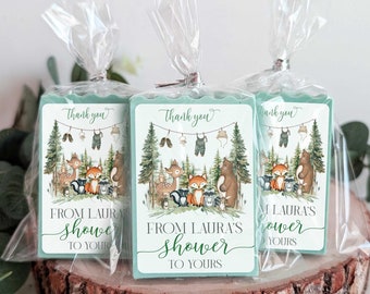 Woodland Baby Shower Soap Favors, Customized thank you handmade soaps