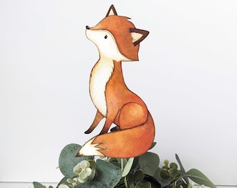 1 Woodland Animals Centerpieces, Greenery Baby Shower decorations Woodland Baby shower centerpiece, Woodland baby shower decor, centerpiece