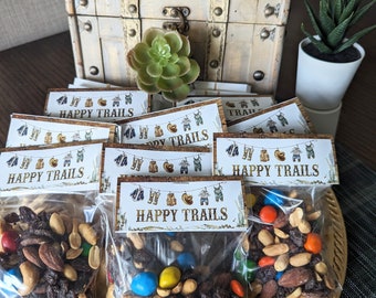 Set of 12 Cowboy Treat Bag Toppers with bags, Vintage Cowboy Birthday Party favors, Baby Shower Favors Custom, Cowgirl treats Bags