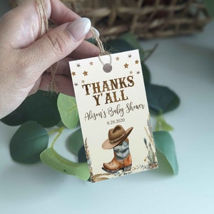 2.4 Inch Cute Cowboy Thank You For Celebrating With Us Sitcker,Baby - View #8