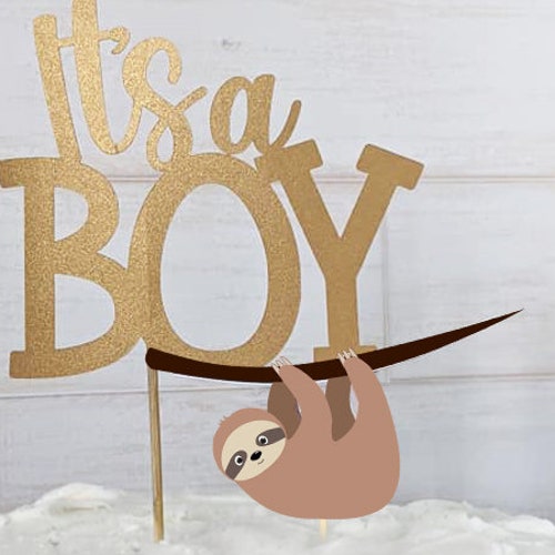 Sloth Baby Shower Sloth Cake Topper Sloth Party Sloth - Etsy