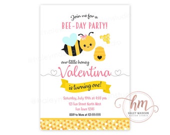 Honey Bee Invitation Etsy