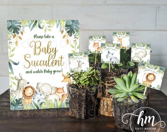 Safari Baby Shower Favors Etsy