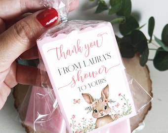 Bunny Theme soap Favors, Somebunny baby shower party gifts for guests