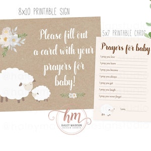 Thank You Favor Sign Printable Lamb Baby Shower Decorations, 40% OFF