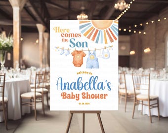 Here Comes the Son Welcome sign, Digital or Printed
