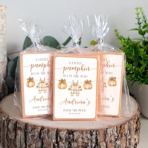 Fall Pumpkin Soap Favors, Little Pumpkin Baby Shower, Bridal Shower, Wedding Shower, Birthday Party Favors Party Gifts