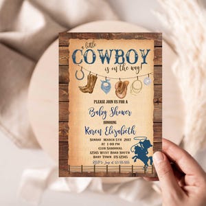 Invito baby shower Little Cowboy, invito baby Cowboy, invito baby shower Cowboy, invito baby shower Little Cowboy, HM788