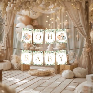 Blue Oh Baby Pumpkin Banner, Blue Pumpkin baby shower Banner, Fall Baby banner Blue, Pumpkin baby shower, Fall baby shower Banner decor