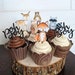 Set of 12 Woodland Cupcake toppers, Oh boy woodland cupcake toppers, woodland party decorations, woodland baby food decor woodland boy decor 