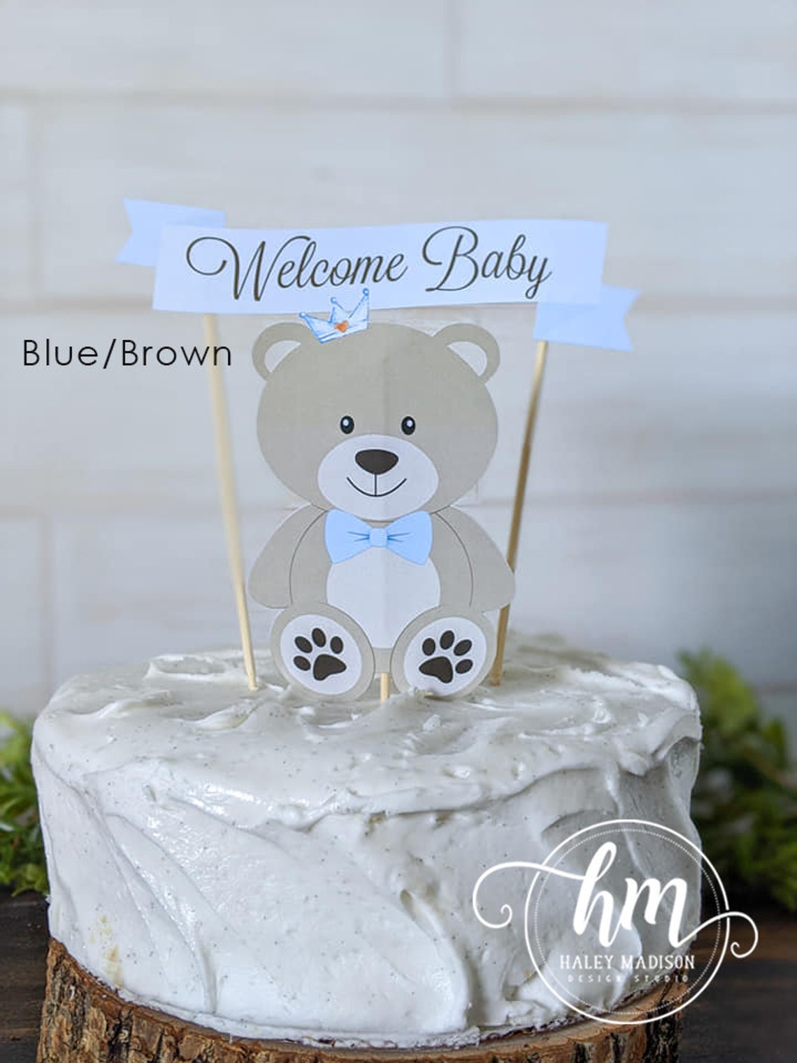 Teddy Bear Cake Topper Teddy Bear Baby Shower Cake Topper - Etsy