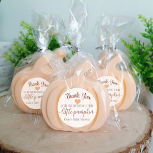 Fall Pumpkin Soap Favors, Little Pumpkin Baby Shower, Bridal Shower, Wedding Shower, Birthday Party Favors Party Gifts