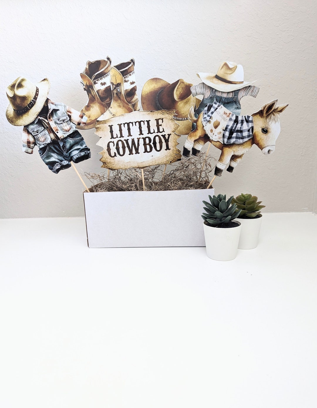Set Of 6 Cowboy Centerpieces 6 Little Cowboy Cowboy Baby Shower Il 1080xN.5363131658 Tlhq