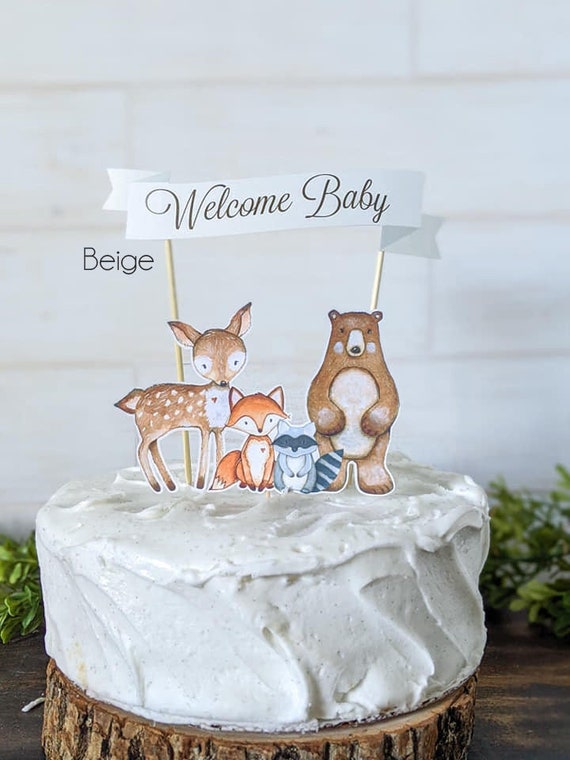 Woodland Cake topper Woodland Baby 