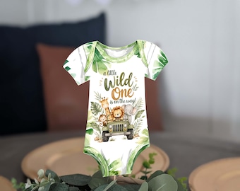 Jungle wild one Baby Shower Centerpieces (Set of 6)
