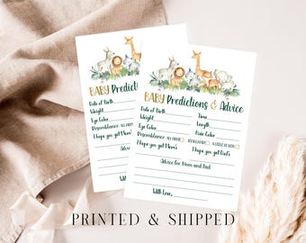 Jungle Baby Advice and Predictions game cards Printed and Shipped