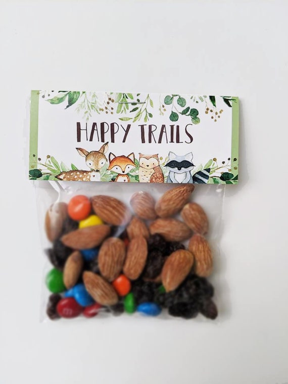 trail mix bags for baby shower