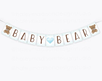 Teddy Bear Banner, Teddy Bear Baby Shower Banner, Baby Bear Banner, Teddy Bear Shower Decorations, Teddy Bear Baby shower sign HM887