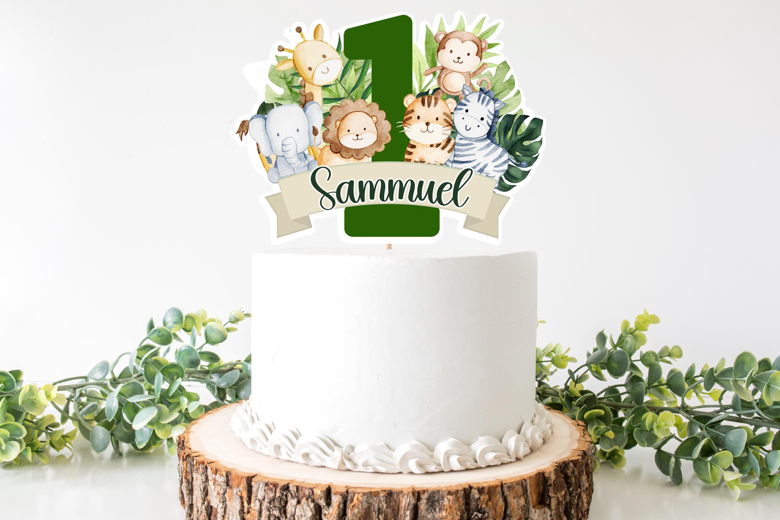 24-teiliges Jungle Cake Topper-Set – Waldtier-Deko Für Kuchen & Cupcakes