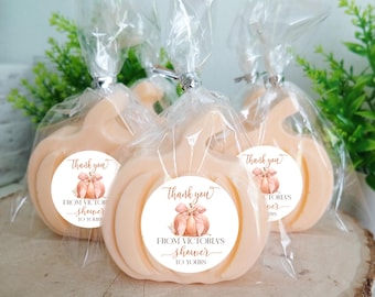 Fall Pumpkin Soap Favors, Little Pumpkin Baby Shower, Bridal Shower, Wedding Shower, Birthday Party Favors Party Gifts