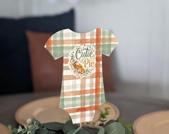 Cutie Pie Fall Baby Shower Centerpieces (Set of 6)