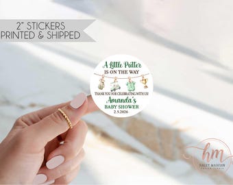 Little Putter Golf Baby Shower Thank you Stickers size 2" round Printed and Shipped
