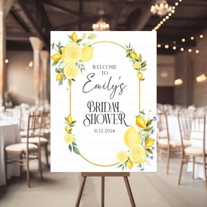 Lemon ihnen Willkommensschild, Brautparty Willkommensschild, Zitrone Babyparty, Sommerparty Willkommensschild, Main Squeeze-Schild